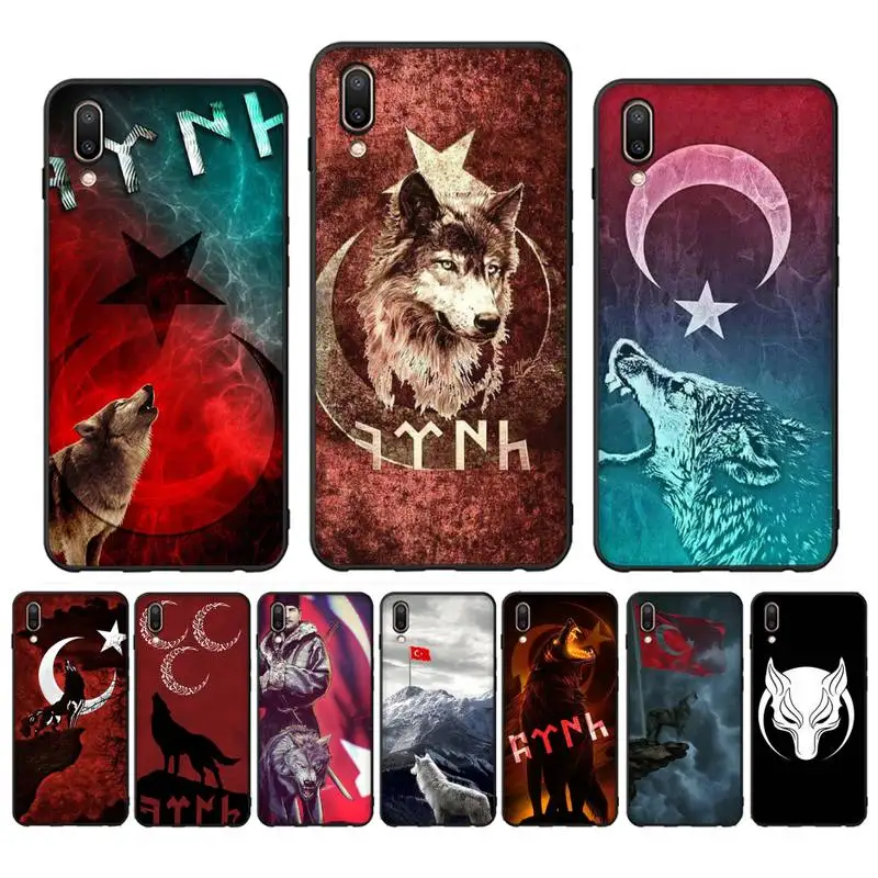 

Turkey Wolf Phone Case Case For Oppo Reno Realme C3 6Pro Cover For vivo Y91C Y17 Y19 Funda Capa