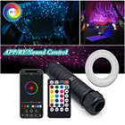 Звезсветильник на крышу автомобиля, 12 В постоянного тока, 6 Вт, Rgb светодиодный Пластиковый волоконно-оптисветильник, Радиочастотный пульт дистанционного управления, оптисветильник но 0,75 мм, освещение