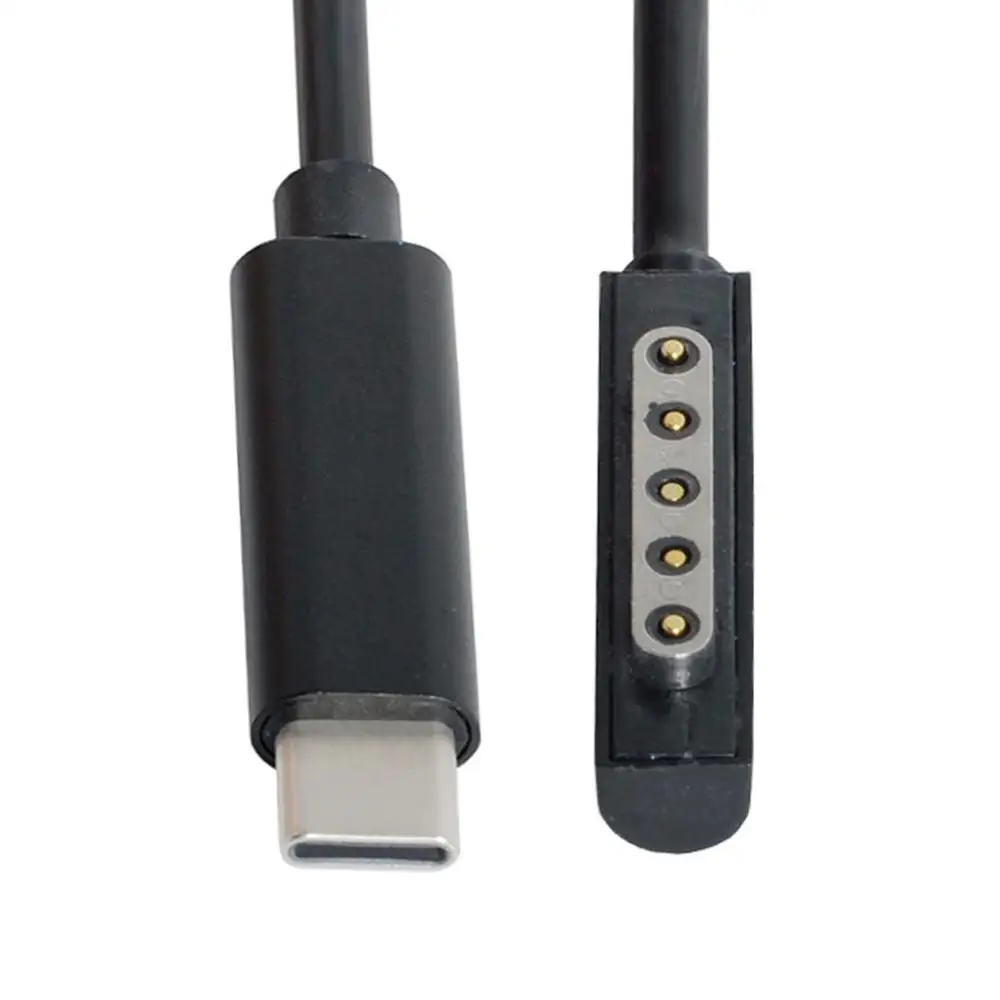 USB 3 1 Type C DC 12 15V к магнитной поверхности Pro1 Pro2 RT книга зарядный кабель 5 м