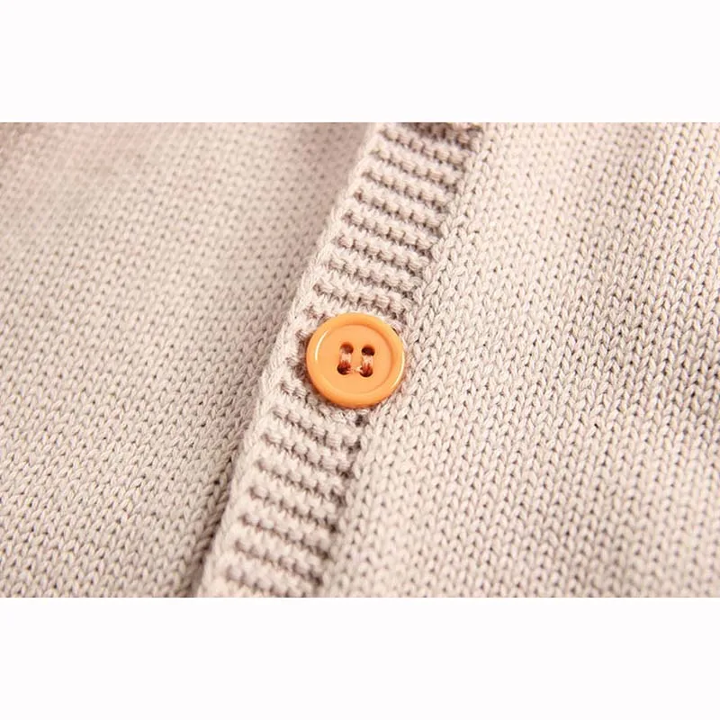 Трикотажный Однотонный свитер с капюшоном и длинным рукавом на