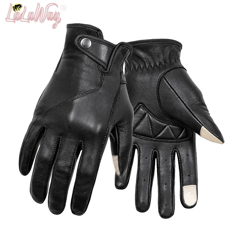 Кожаные перчатки натуральная кожа овчина высокое качество мотоцикл езда