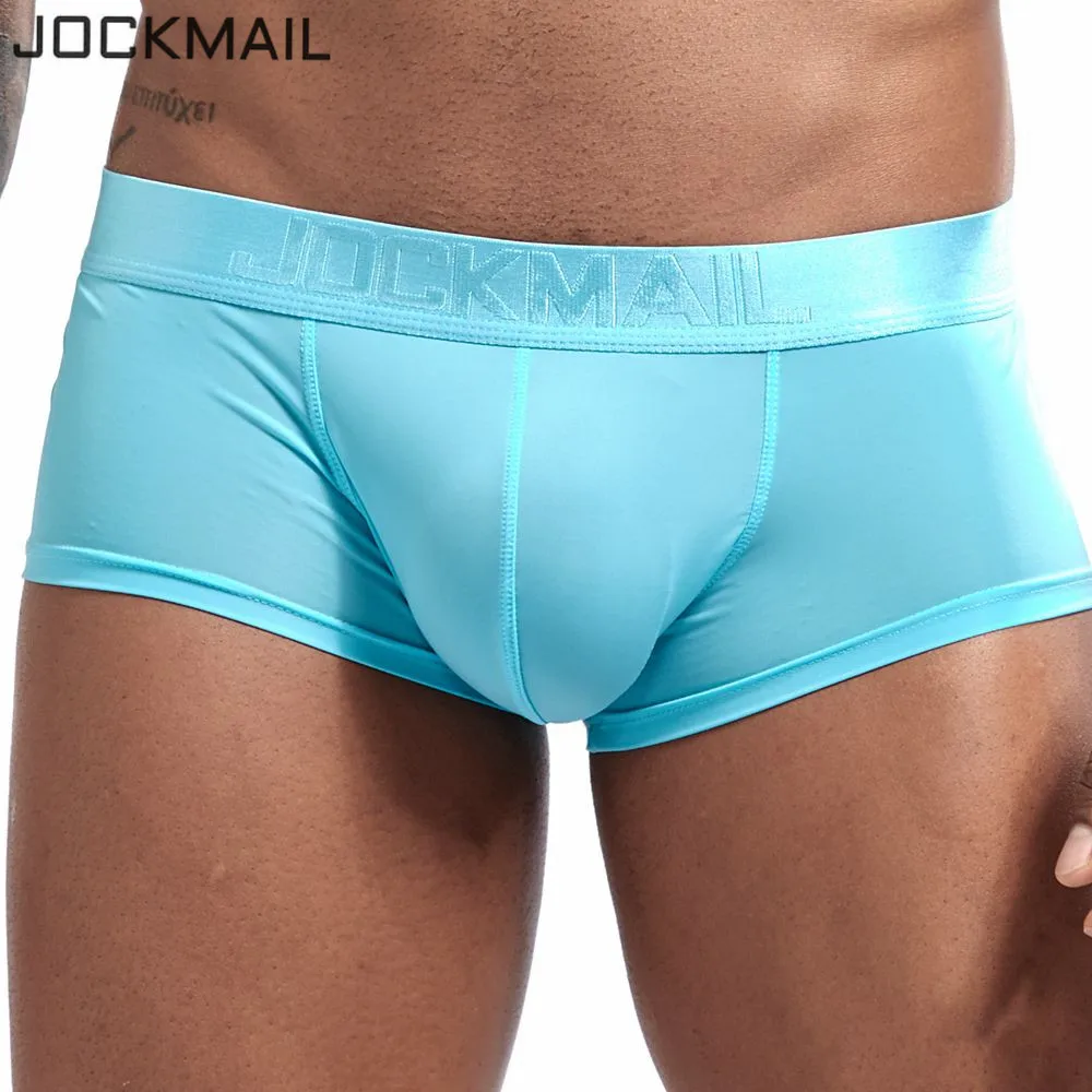 Трусы-боксеры JOCKMAIL мужские ультратонкие однотонные выпуклые пикантное нижнее