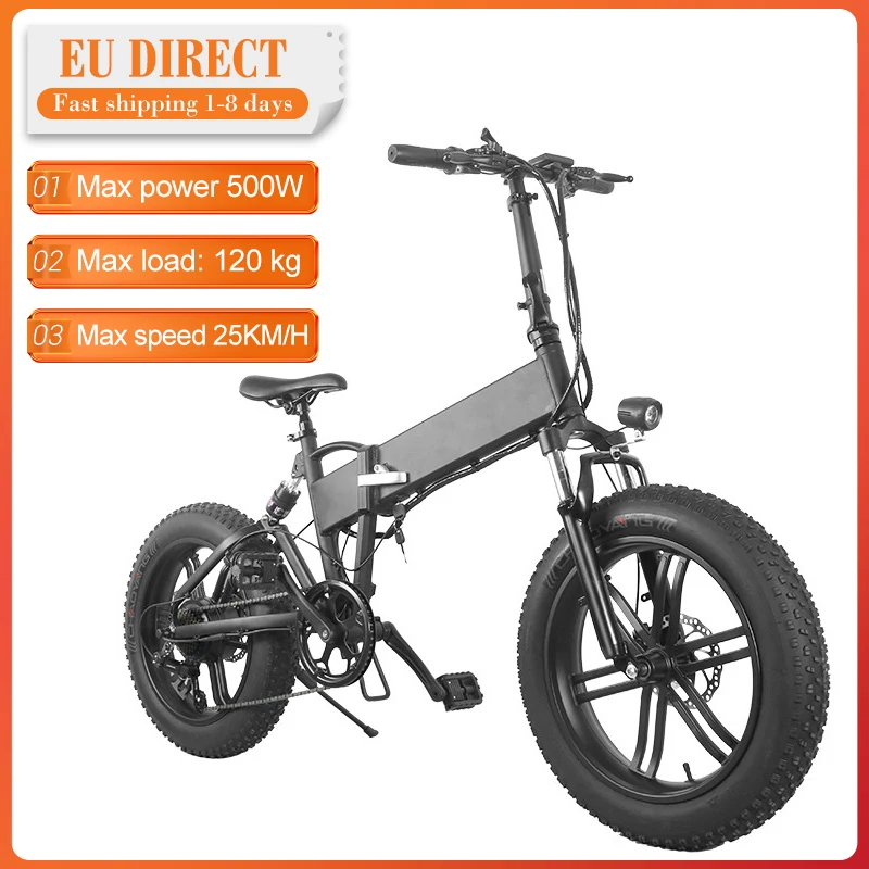 [EU Direct] MK011 500W мопед Электрический велосипед 20 дюймов e 7 скоростной 10AH 36V 30 50KM 3