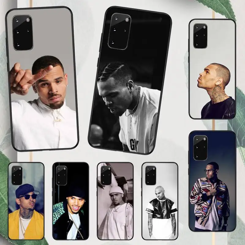 

Chris Brown American singer Phone Case For Samsung galaxy A S note 10 7 8 9 20 30 31 40 50 51 70 71 21 s ultra plus