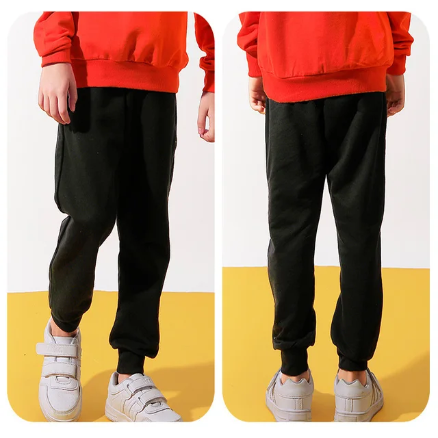 Retail Child Pants For Boys Girls Casual Trousers 2-12Y Spring Teenage Elastic Waist Soft Clothes Unisex Kids Fashion Sweatpants 3