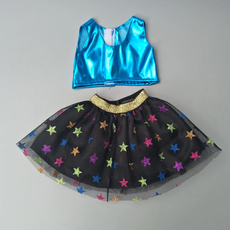 Для 43 см куклы новорожденного оранжевая рубашка кружевное платье для 18-дюймовой