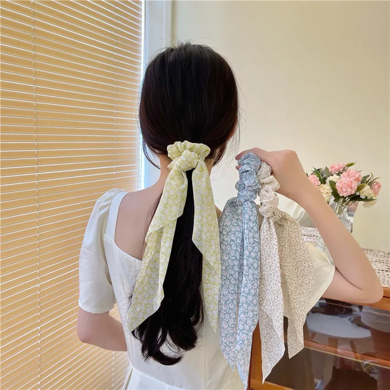 Bowknot Temperament Brief Ribbon Headbands Thin Fall Flowers Hair Ties