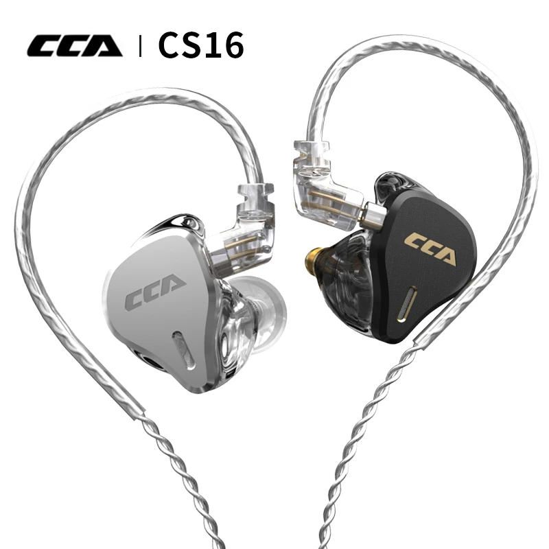 

Внутриканальные наушники CCA CS16 8BA, гарнитура со съемным отсоединением, Hi-Fi наушники с 8 сбалансированными арматурами
