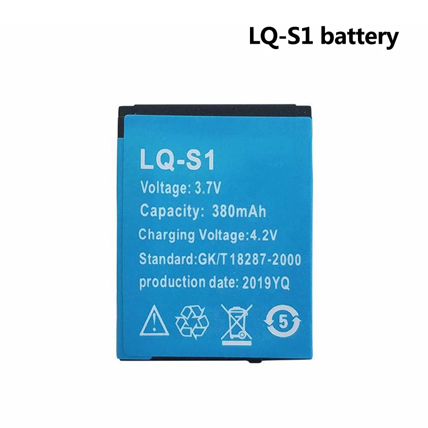 2 10 шт. LQ S1 3 7 v 380 мА/ч Смарт часы Батарея для смарт часов HLX QW09 DZ09 W8 A1 V8 X6
