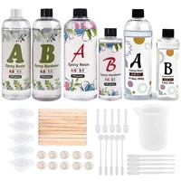 11 21 31 ab crystal clear epoxy resin glue kit high adhesive resin glue for diy epoxy resin mold jewelry making tools set