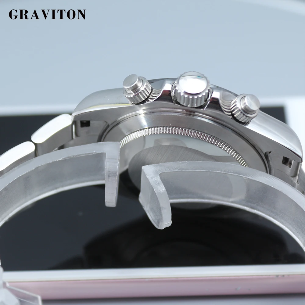 Graviton 39 мм кварцевые часы для мужчин хронограф лучший бренд класса люкс часы водонепроницаемый сапфировое стекло наручные часы Япония move для мужчин t VK63