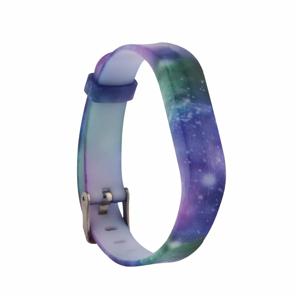 deep sky Baaletc для Fitbit Flex 2 Band 6 цветов Мягкая силиконовая лента ремешок для Fibit Flex 2 браслет аксессуары маленький большой - Цвет: deep sky