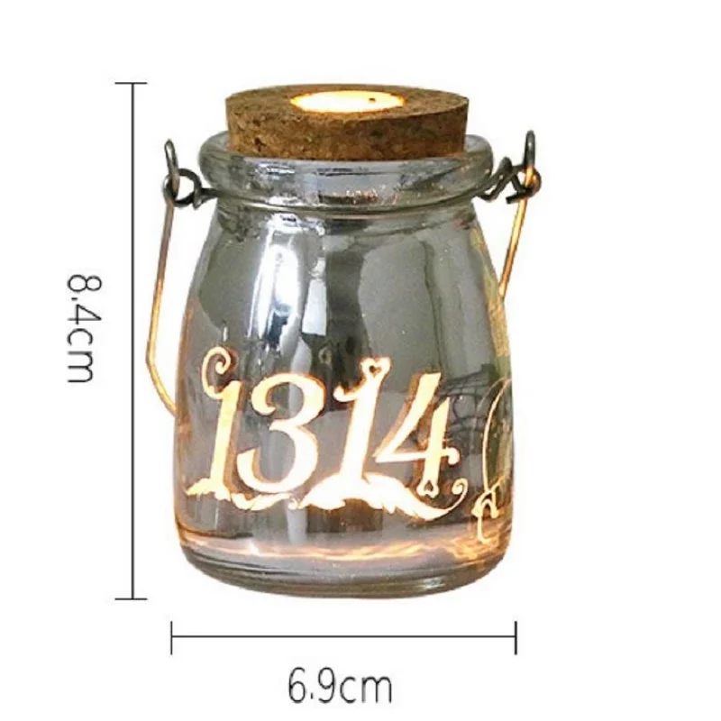 Декоративные ночные светильники светодиодная бутылочка для желаний светящиеся