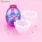 Сделай сам из хрустальной эпоксидной смолы прессформы формы 3d яичной скорлупы ящик для хранения пресс-форм яйцевидной формы ювелирные изделия ручной работы стойка для хранения украшений силиконовые формы