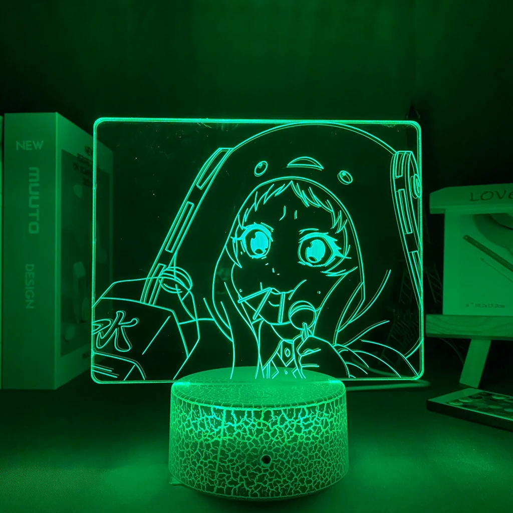 

Night Lights Anime Kakegurui Compulsive Gambler Runa Yomozuki for Bedroom Decorative Night Light Kids Room Manga Kakegurui