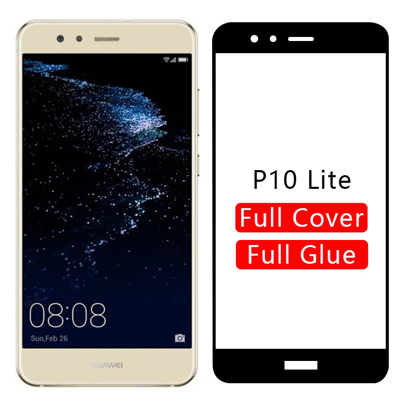 Чехол для huawei p10 lite защитный чехол из закаленного стекла p 10 light p10lite телефона 5 2 WAS
