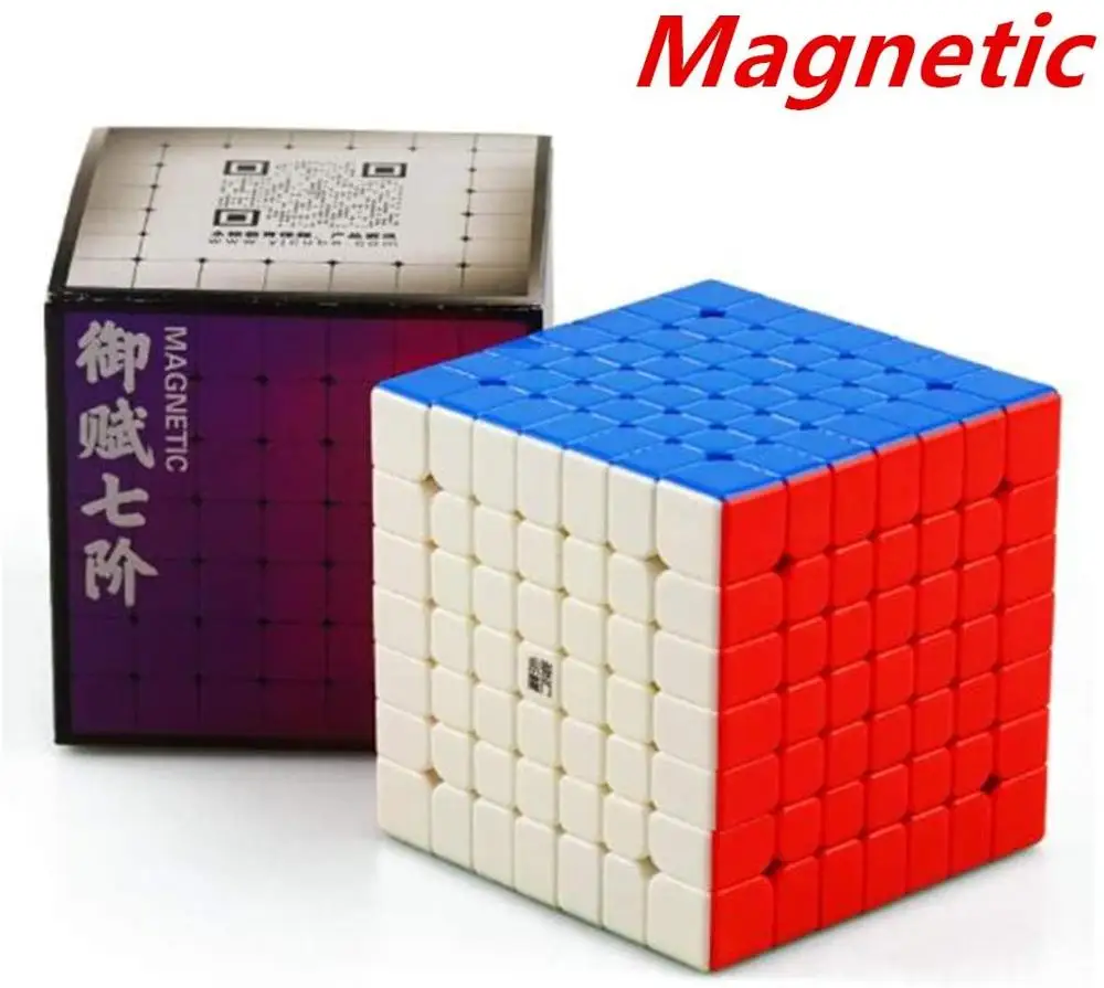 Кубик скорости Cuber Speed YJ Yufu v2 M 7X7 Магнитный без наклеек | Игрушки и хобби