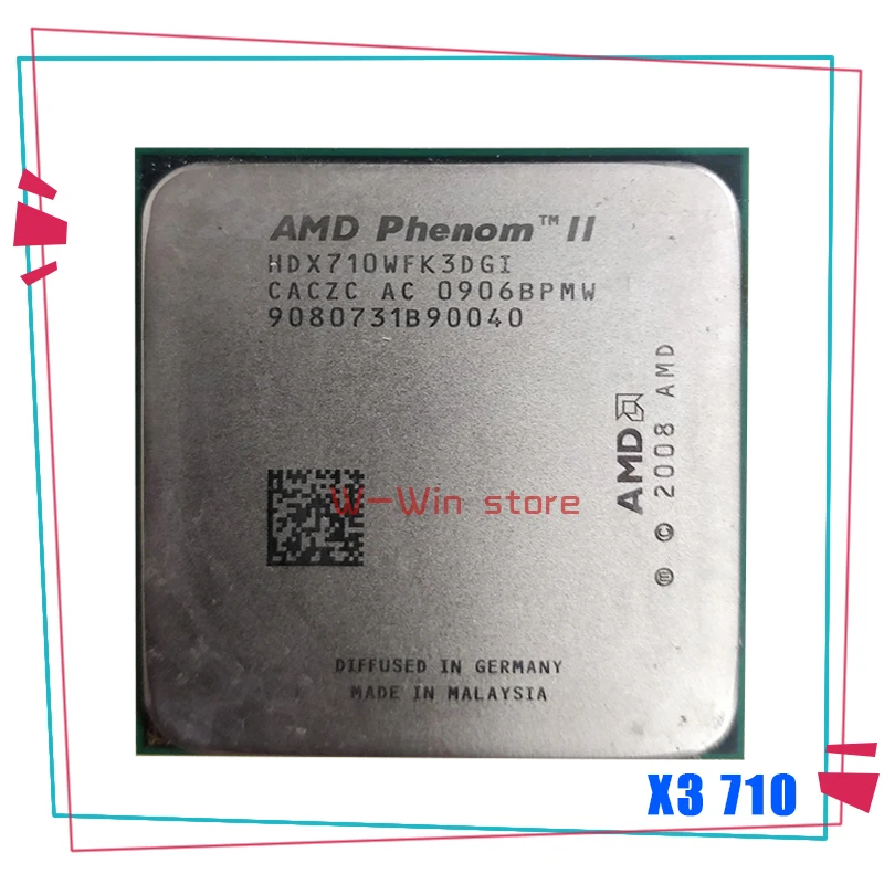 Трехъядерный процессор AMD Phenom II X3 710 2 6 ГГц HDX710WFK3DGI Socket AM3|Процессоры| |