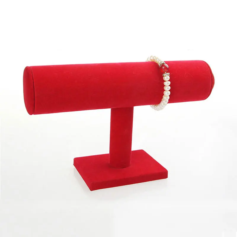 Недавно Портативный бархат браслет ожерелье цепочка для ключей часы T-органайзер