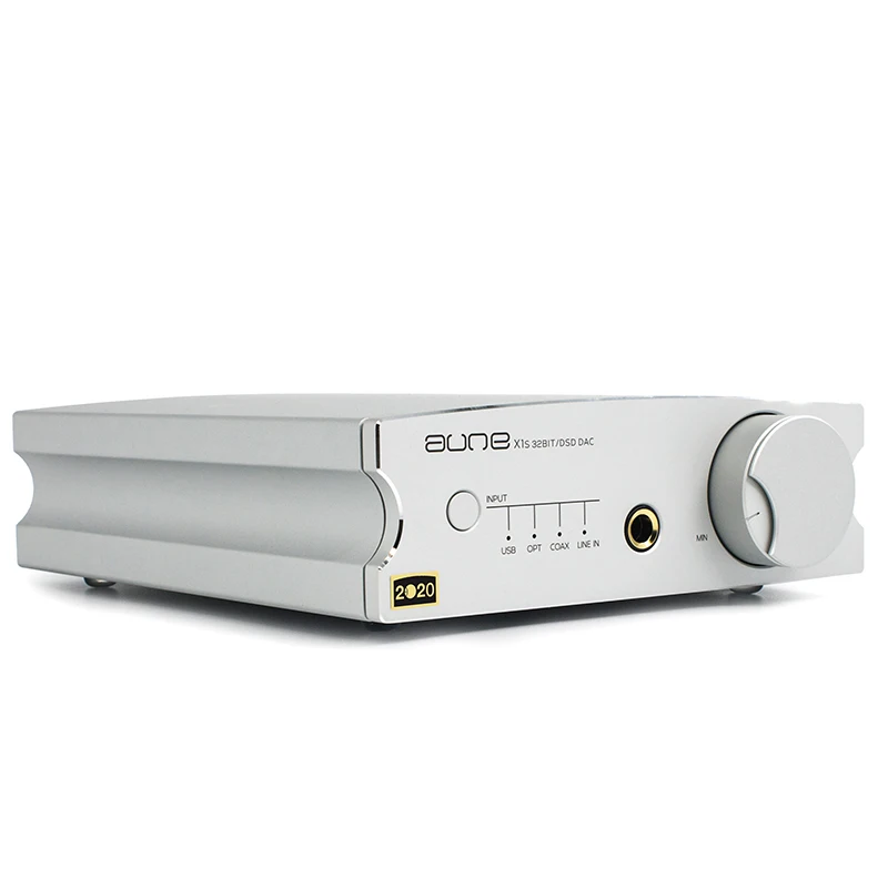 Серебристый AUNE X1S домашний HIFI DAC усилитель для наушников ES9038Q2M DSD512 USB DAC усилитель для наушников 32 бит/768 K DOP128 DOP64 - Цвет: Серебристый