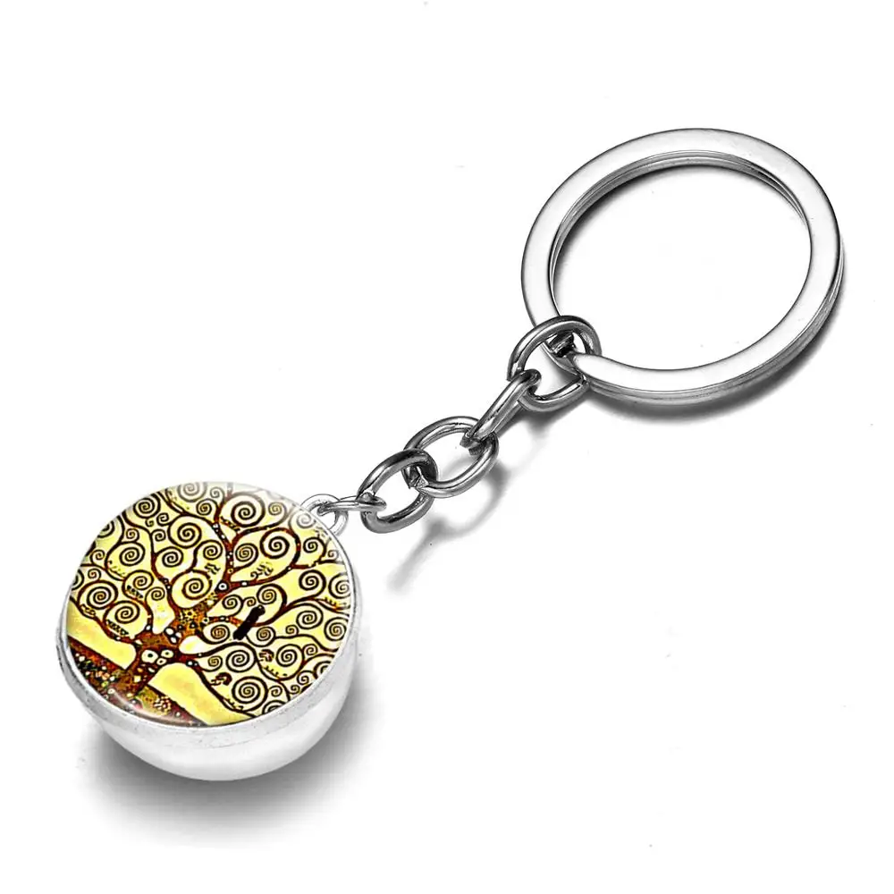 Азиатских Густав Климт поцелуй брелок прекрасный для мамы и малыша Семья