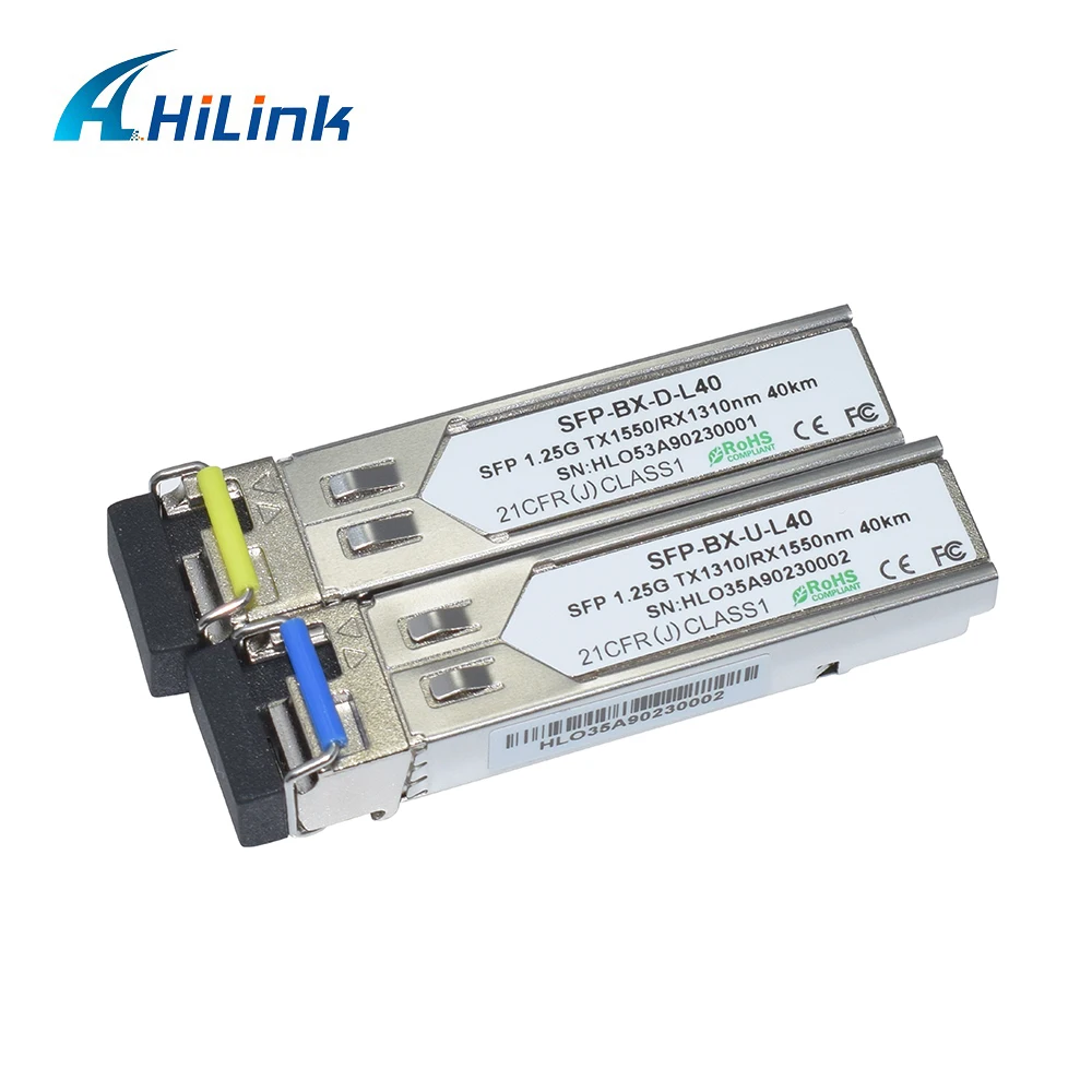 10 пар WDM 1 25G BIDI SFP 40 км 1310 нм LC/SC коннектор DOM совместимый с трансивером
