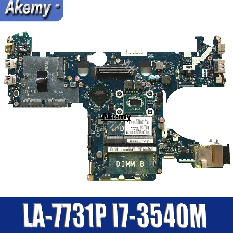 QAM00 LA 7731P I7 3540M для Dell latitude E6230 Материнская плата ноутбука CN 0WYWKH материнская
