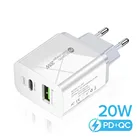 Зарядное устройство Pd Usb C 20 Вт для iphone 12 Pro Max 12 mini 11, быстрое зарядное устройство типа C для Xiaomi mi 11, быстрая зарядка, зарядное устройство usb C