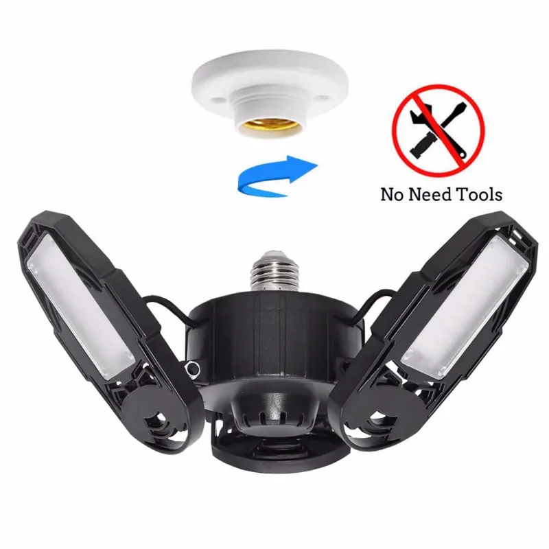 

60W E27 LED Garage Light AC85-265V Industrial Lamps 144 LED Workshop lights Industrial Lighting for Gas Station warehouse NEW