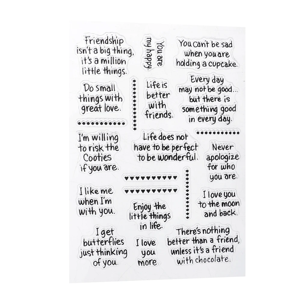 

Прозрачный силиконовый штамп, печатный блок для скрапбукинга, оформления альбомов