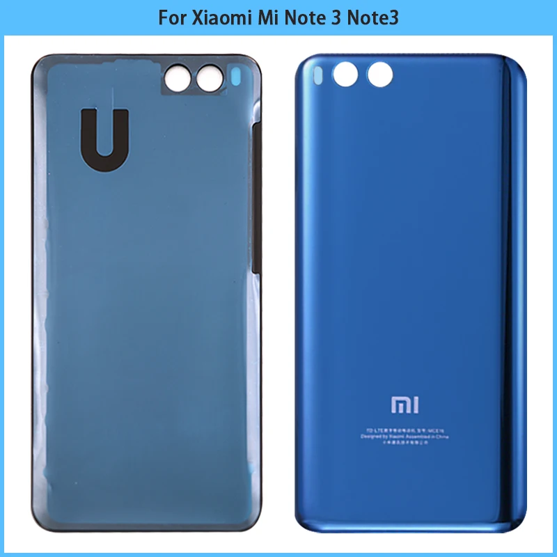 Новинка для Xiaomi Mi Note 3 задняя крышка батарейного отсека дверь 3D стеклянная панель