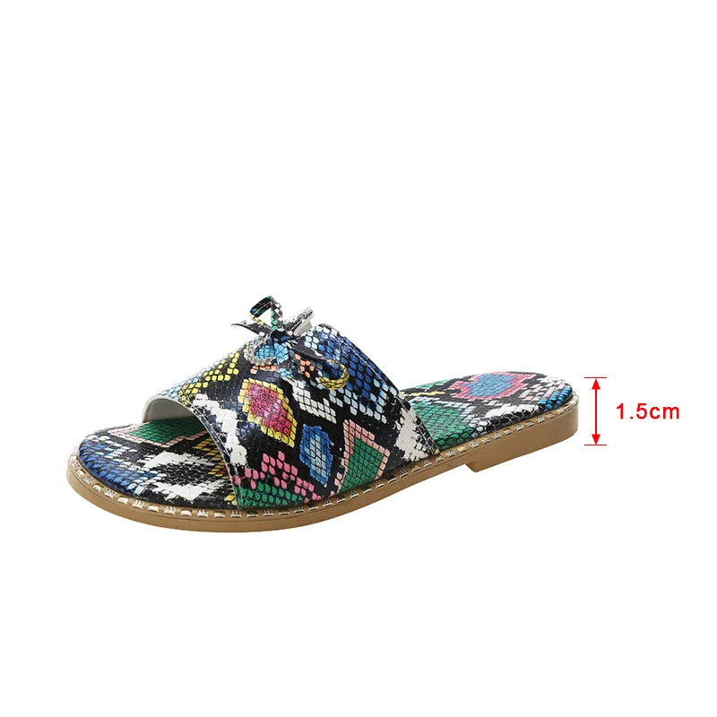 

MCCKLE Women Slippers Serpentine Crystal Butterfly Knot Casual Slides Female Fashion Flat Flip Flops Comfort Ladies Summer Shoes
