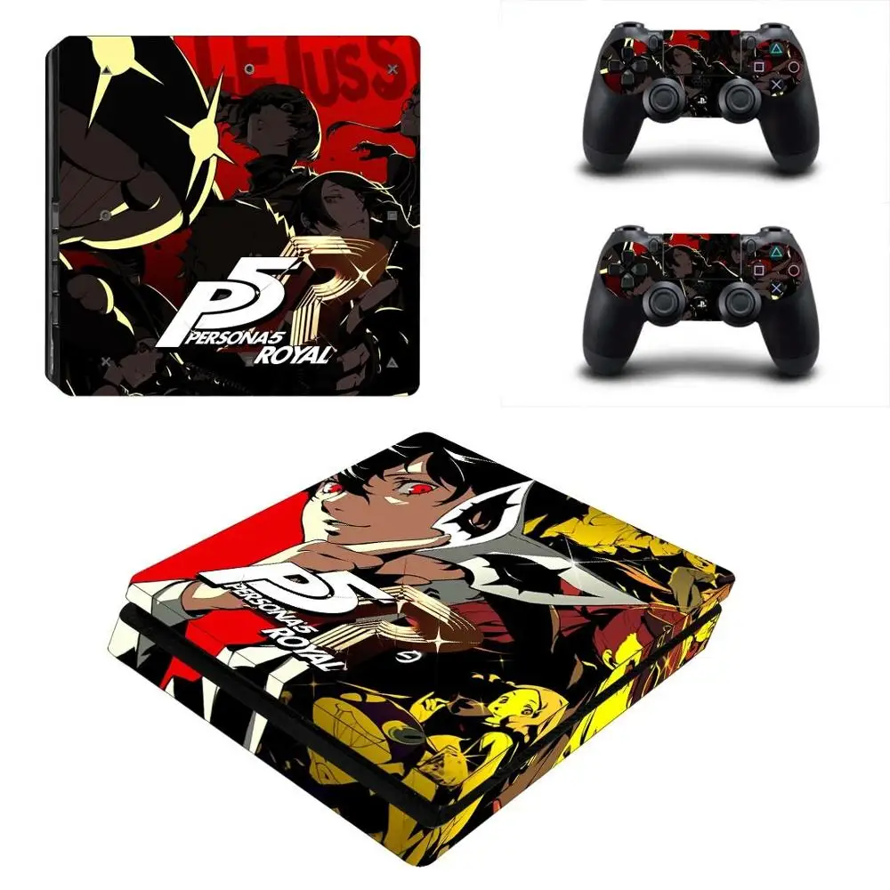 Виниловые наклейки Persona 5 The Royal PS4 Slim Skin для консоли PlayStation 4 и контроллера