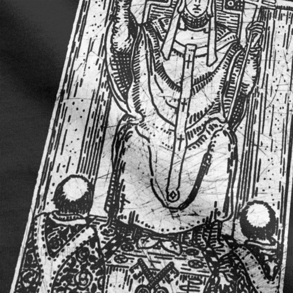 Футболка с надписью hieropant Tarot Card Major Arcana Fortune Telling Occult Мужская футболка короткими