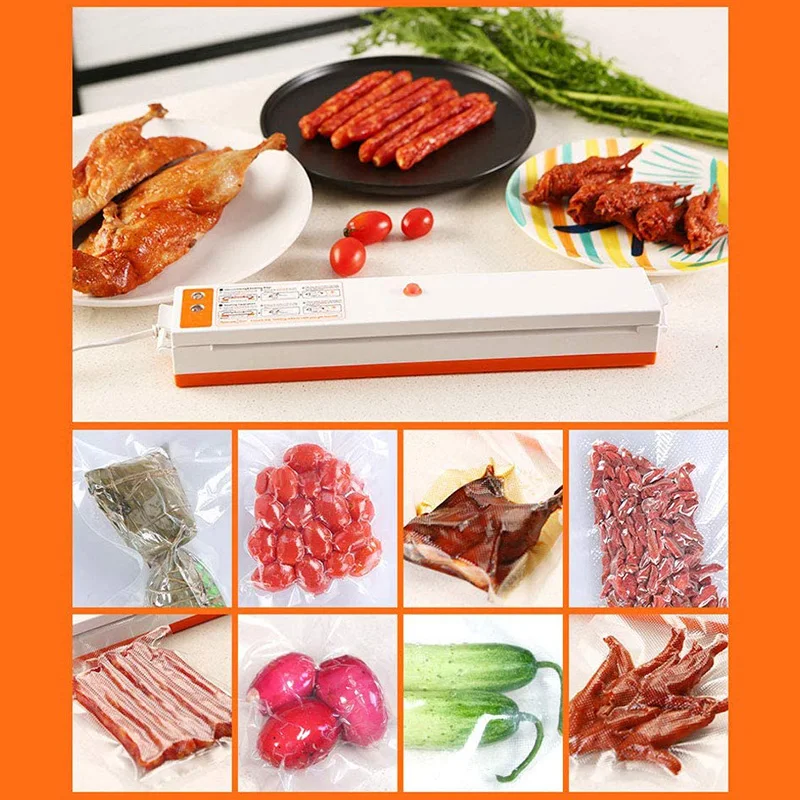 

Kitchen Vacuum Sealer Packing Machine Food Saver Bag Vacuum Sealer Bags for Food Fresh Long Keeping Storage Bags Vacuum