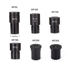 Окуляр биологического микроскопа WF5X WF10X WF15X WF16X WF20X WF25X линзы для микроскопа аксессуары широкоугольный объектив Монокуляр