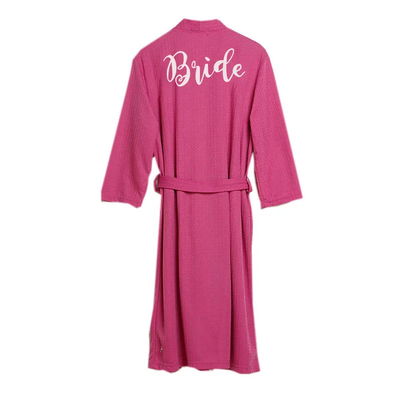 Женское свадебное нижнее белье Подарочный халат индивидуальный с вафельным