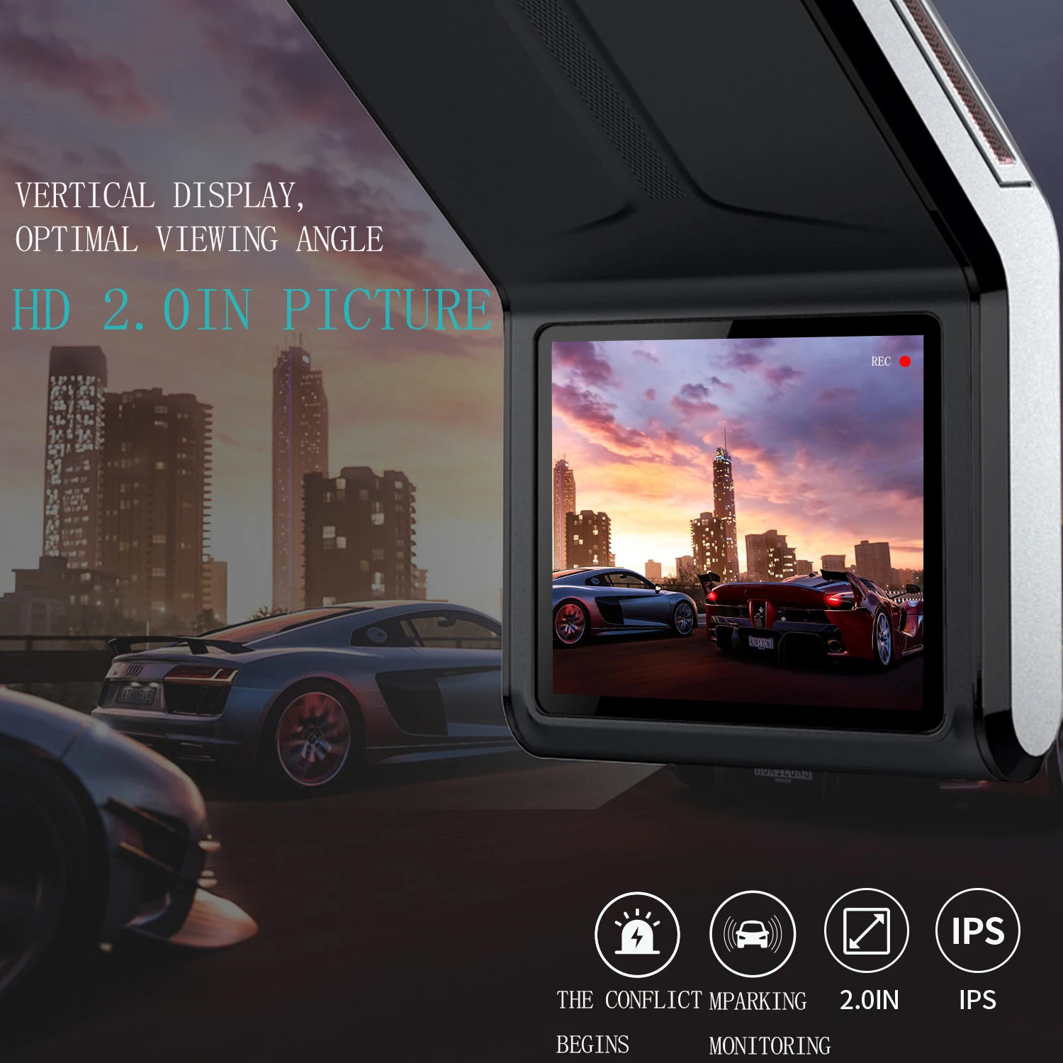 $58.30 U2000 4K Car Dvr With 2 Cam Dash Cam Front And Rear Dashcam 2160P Video Recorder Car Camera Rear View 24H Parking Monitoring