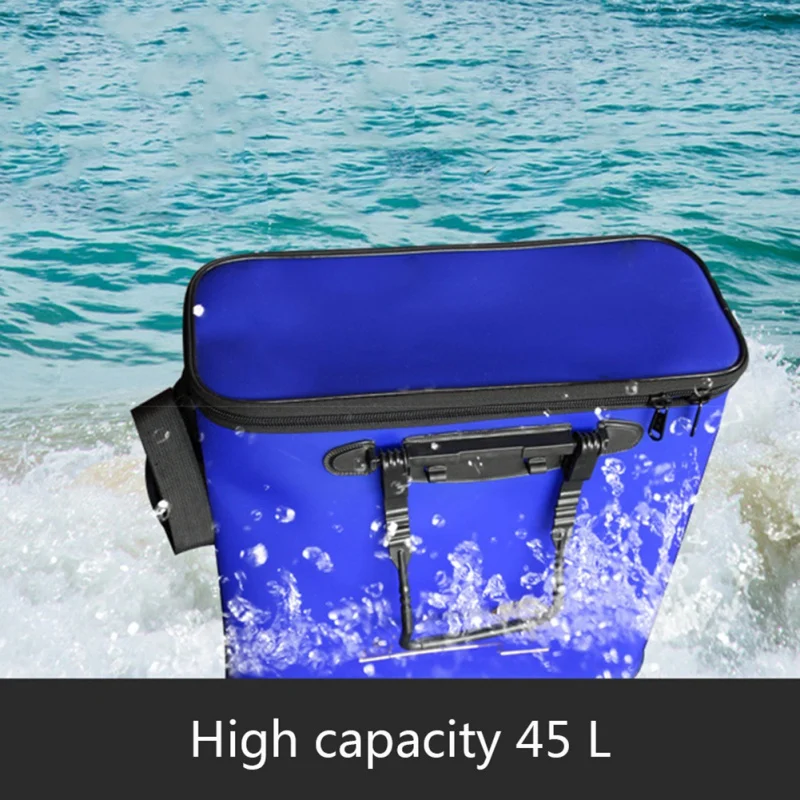 

Fishing Bucket EVA Fishing Water Bucket Collapsible Live Folding Fish Box Water Container New