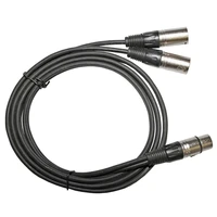 y splitter microphone cable audio adaptor cord super long flexible xlr pin 1 female to dual 2 male 3ft optical fiber cables dvi