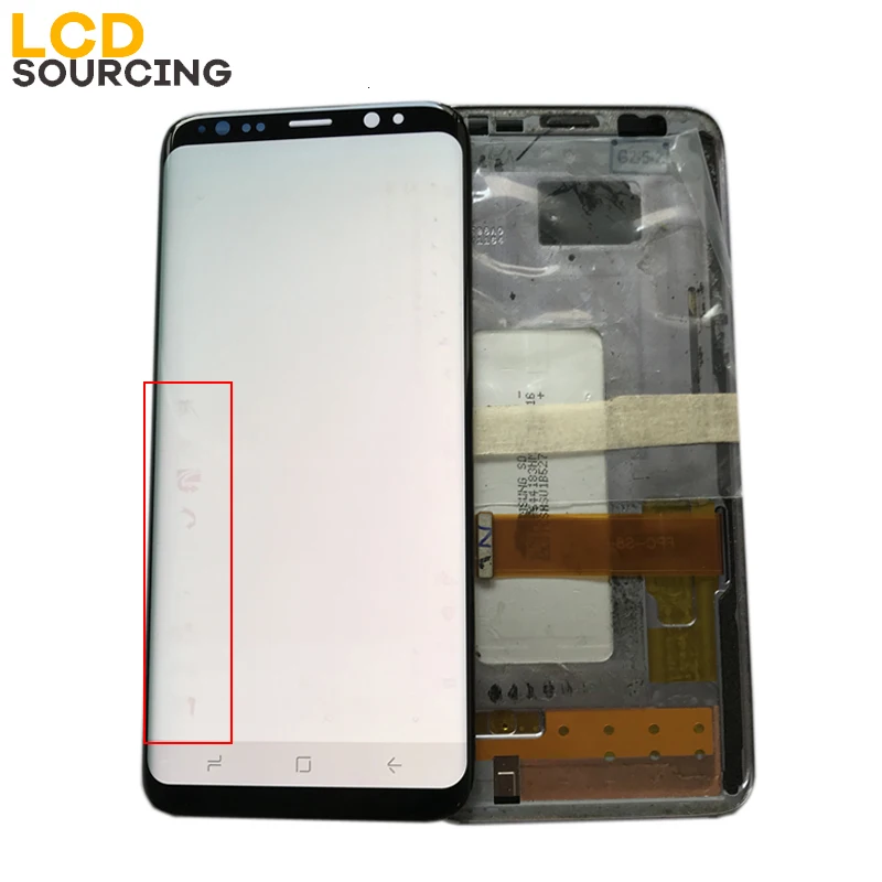 Большой жк-дисплей Burn-Shadow для Samsung S8 G950 G950F G950FD Plus G955 G955F дисплей сенсорный экран