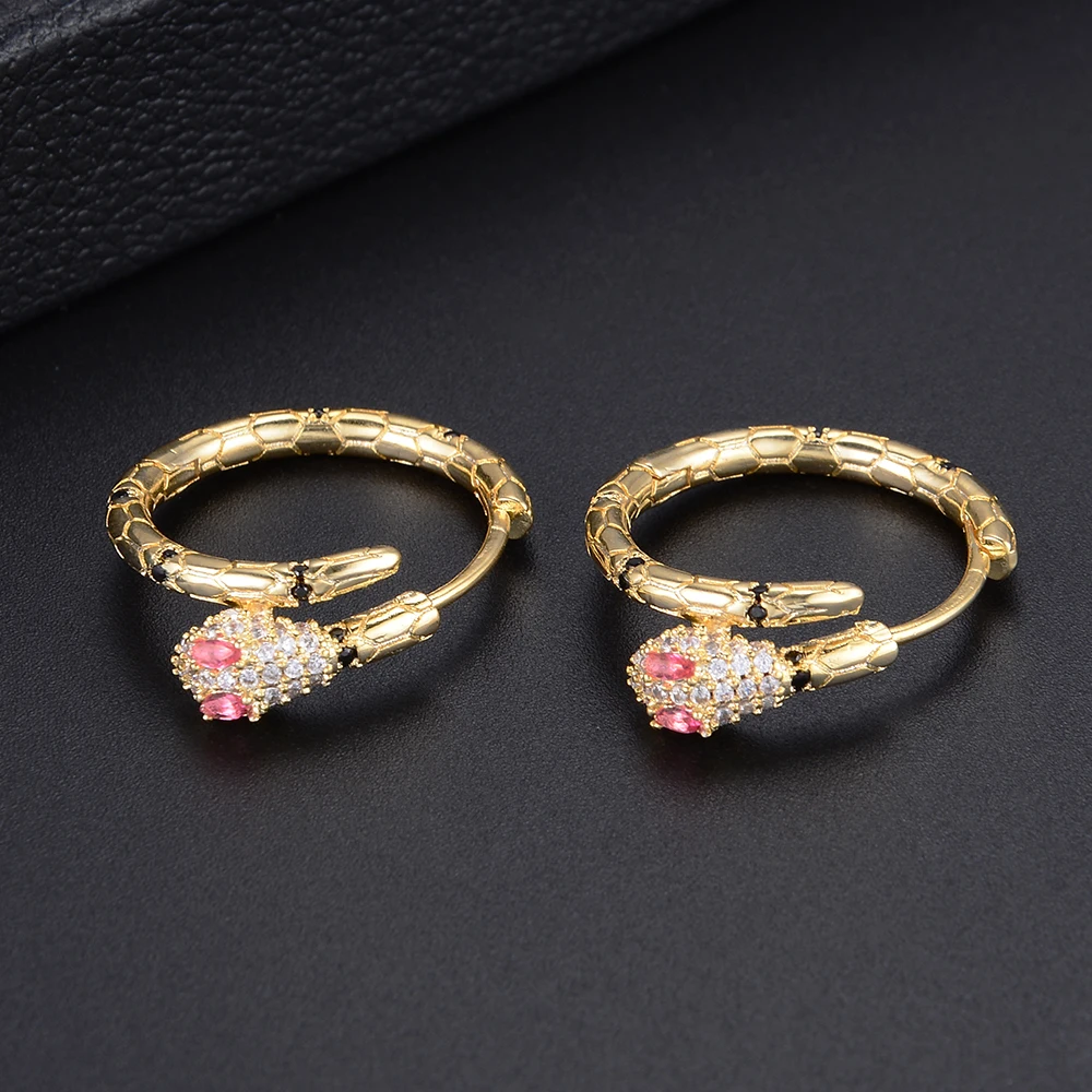 Новые очаровательные Роскошные элегантные милые серьги в виде змеи для женщин