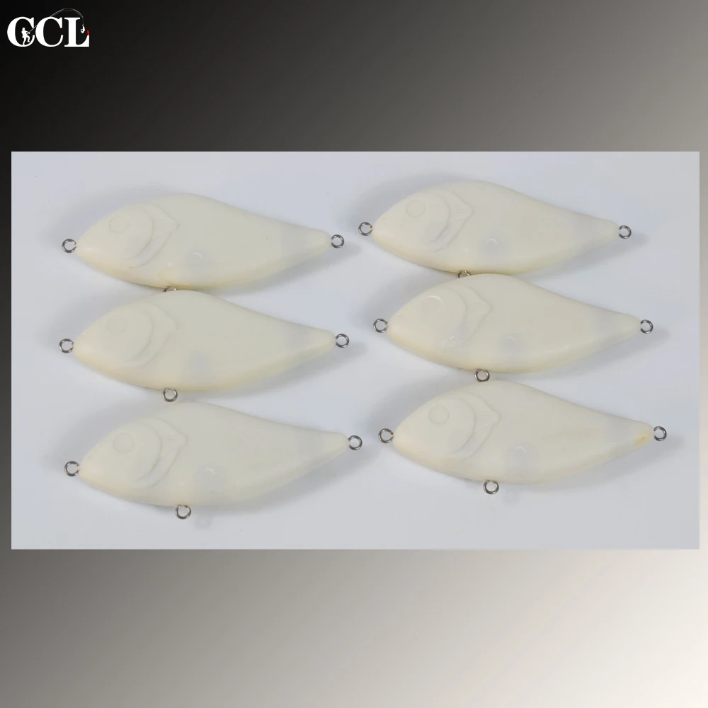 

CCLTBA 5PCS / LOT Unpainted Blanks Jerkbait ABS Hard Plastic Fishing Lure Blank Sinking Bait 10CM 41G Bass Fishing Jerkbait