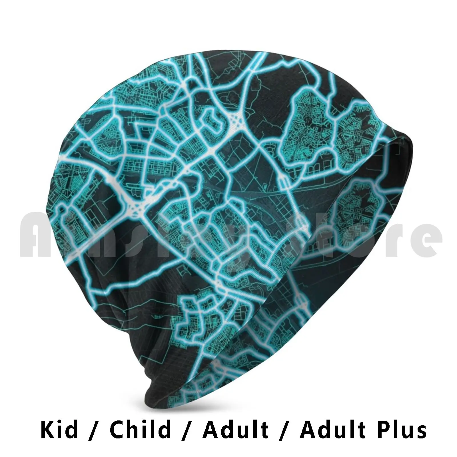 

Утрехт, Нидерланды, синий, белый, неоновый, светящийся, город, карта, шапочка с углублением, шапочка с углублением, сделай сам, подушка с принт...