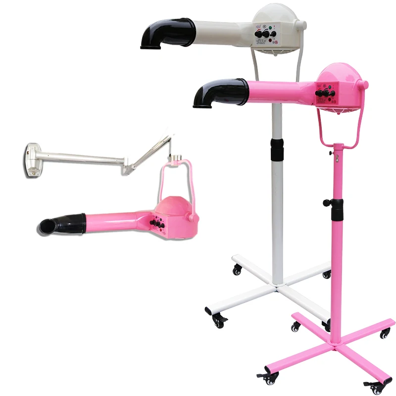 

2200W Pink Advanced Professional Pet Dryer Dog Cat Grooming Care Store Wall-mounted Vertical Wheels Holder Rack Stand Support