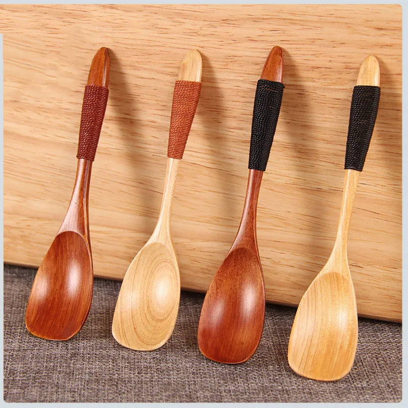 1 шт. Japanesse деревянная ложка из бамбука Чай Питание кофейная для перемешивание