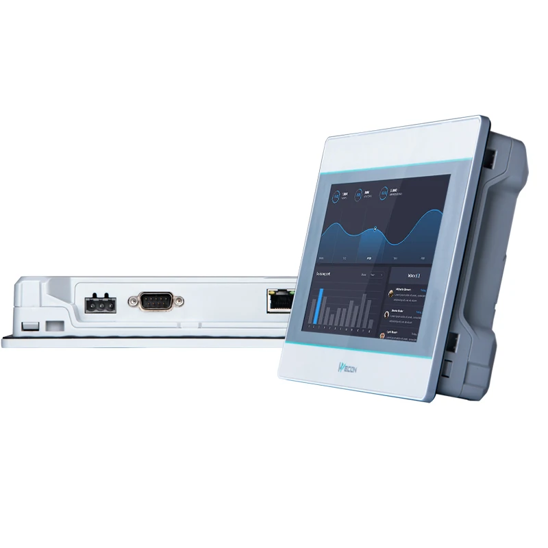 Wecon Оригинал 7 дюймов HMI сенсорный Экран Дисплей с Ethernet Порты и разъёмы для