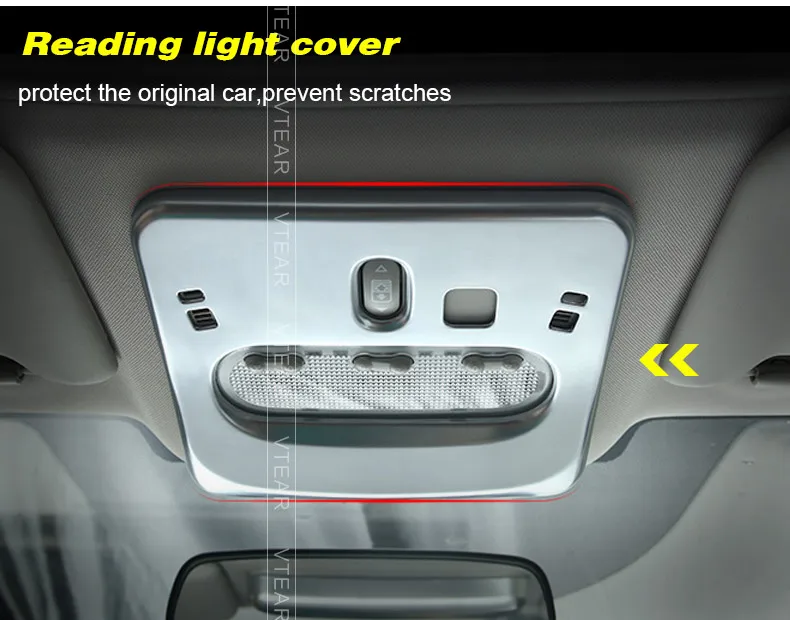 Vtear для ниссан кашкай j11 Nissan Qashqai J11 dualis 2 аксессуары для интерьера лампы для чтения крышка автомобиля-Стайлинг молдинг отделка украшения части