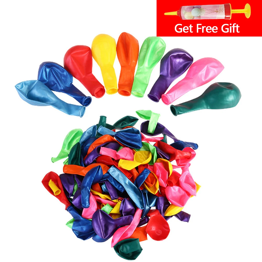 

50 шт., жемчужные латексные воздушные шары, 10/12 дюймов