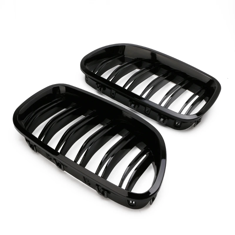 

Gloss Black Kidney Grill Racing Grille Dual Line for bmw F10 F11 F18 5 Series M5
